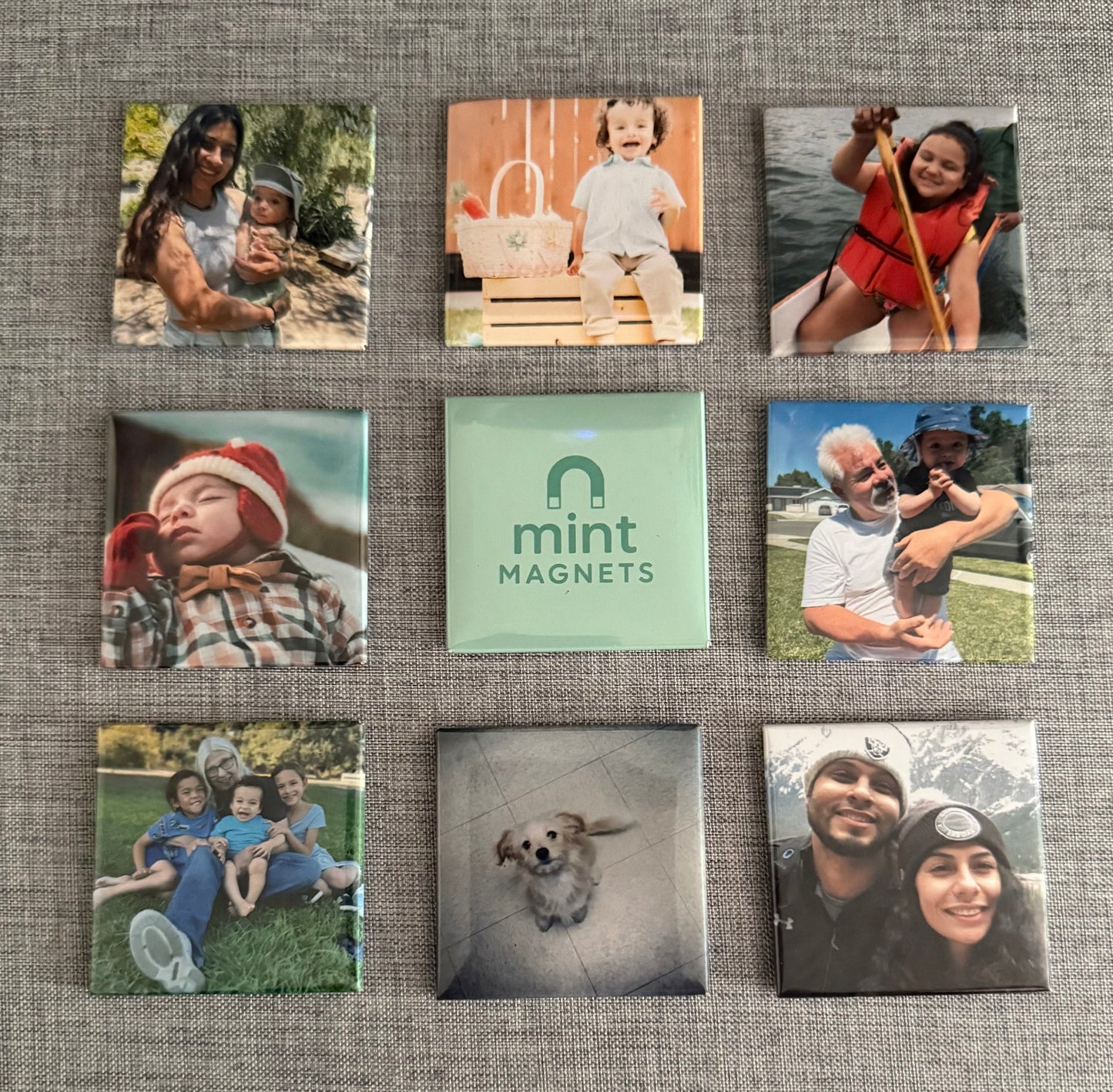 Set of 50 Custom Photo Magnets (50x50mm)