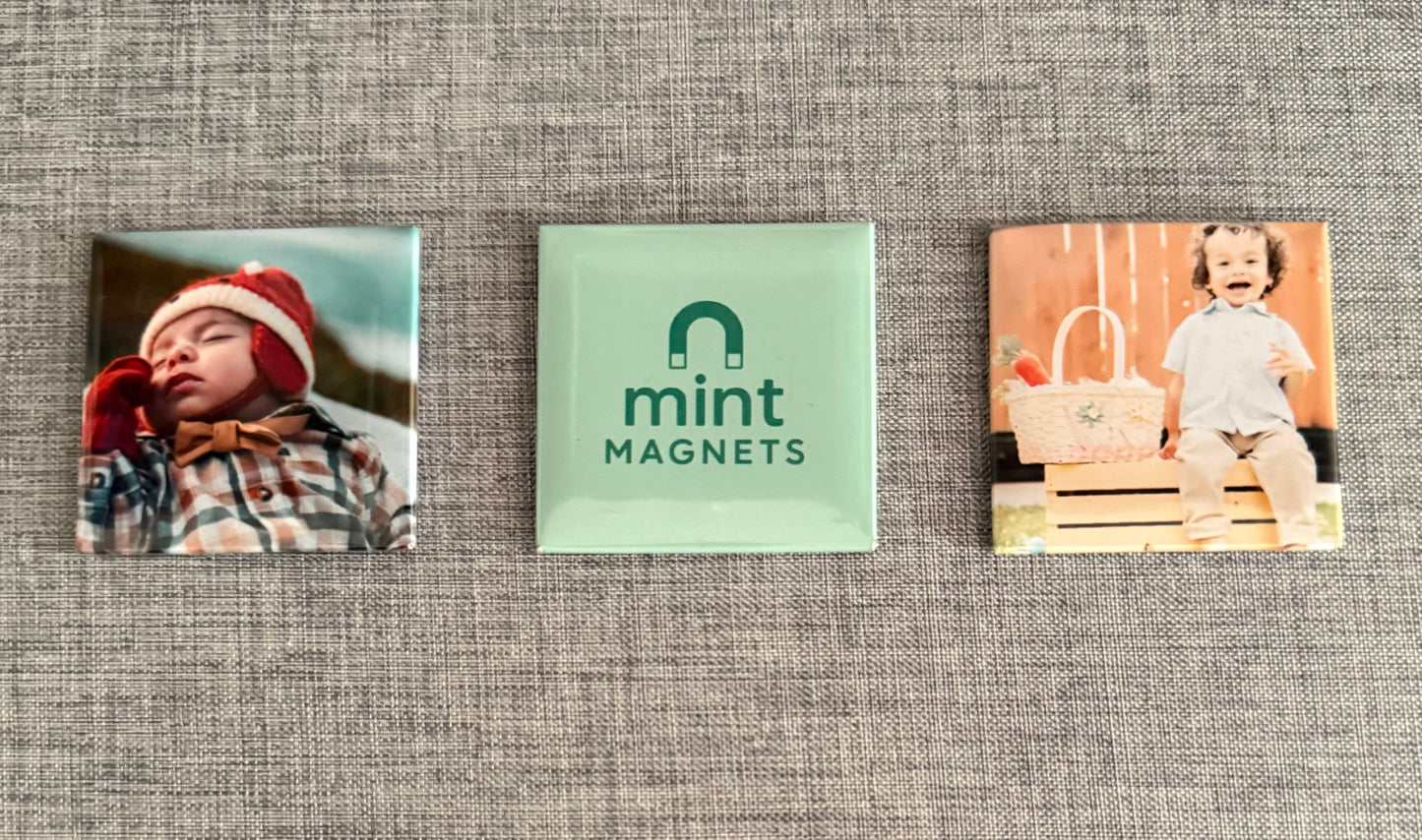 Bulk Set of 100 Custom Photo Magnets (50x50mm)