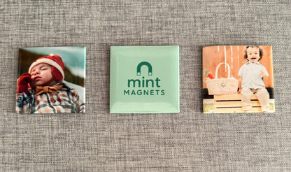 Bulk Set of 100 Custom Photo Magnets (50x50mm)